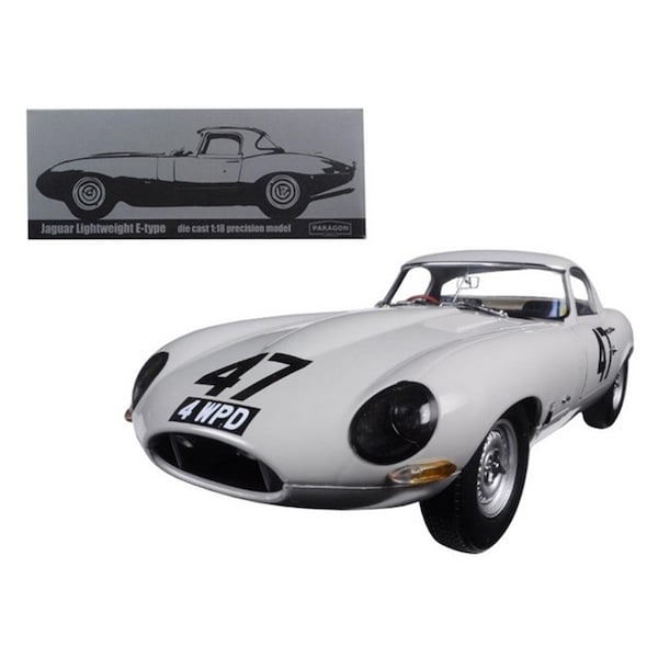 Paragon 1963 Jaguar Lightweight E-Type No.47 Coombs 4 WPD 1-18 Diecast Model Car 98341 - main